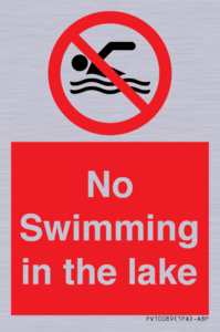 No Swimming in the lake